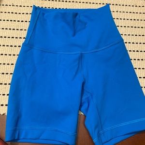 Lululemon wunder train high rise biker short 4’ size 0